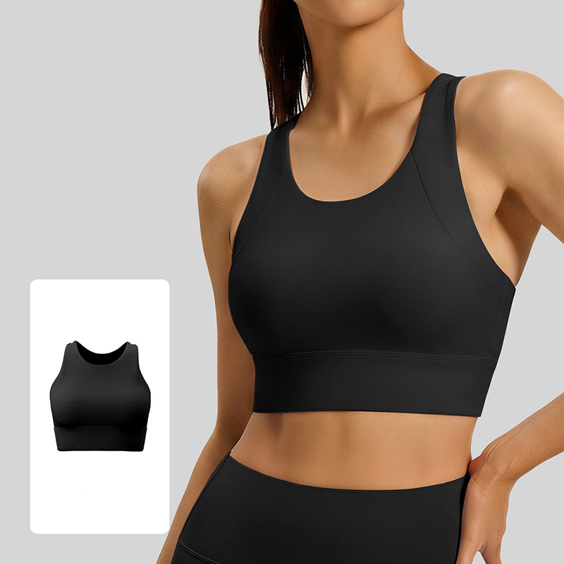 Sports Bra Racerback - เสื้อชั้นในโยคะแบบ Racerback แฟชั่นปี 2026 สำหรับผู้หญิง ป้องกันแรงกระแทก
