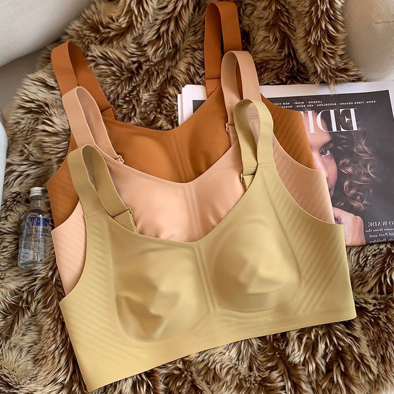 Full Coverage Bra - หน้าอกใหญ่แสดงชุดชั้นในขนาดเล็กสำหรับผู้หญิงที่มีหูกระต่ายไร้รอยบางเฉียบขนาดใหญ่หน้าอกรองบราป้องกันการหย่อนคล้อย