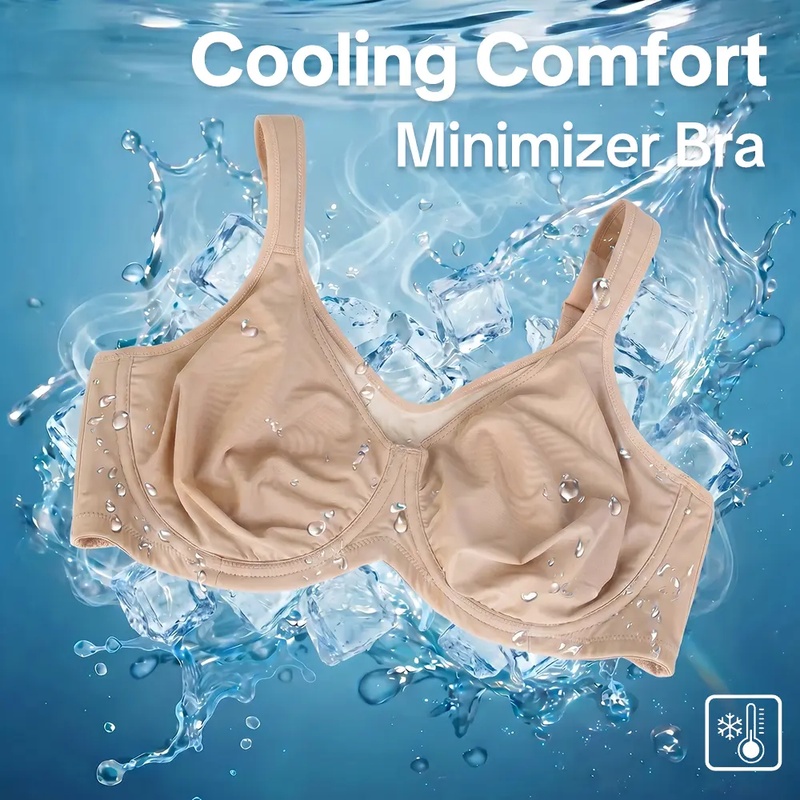 T Shirt Bra Seamless - บรา HSIA CardiComfort Cooling Minimiser แบบเต็มทรง