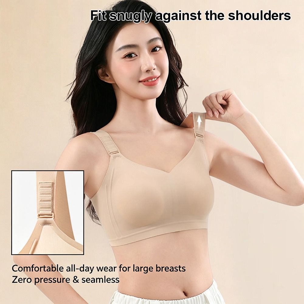 T Shirt Bra Seamless - บราไร้โครงแบบเรียบเนียนสำหรับผู้หญิง บราไร้โครงบางเบา ระบายอากาศได้ดี สวมใส่สบาย บราไร้ตะเข็บ บราใส่เสื้อยืด