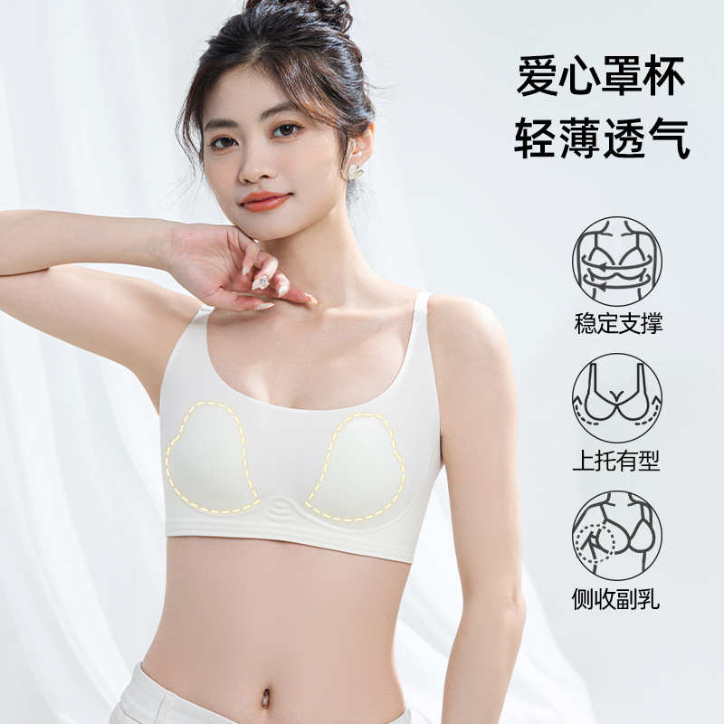 T Shirt Bra Seamless - เสื้อชั้นในแบบเสื้อยืดไร้สาย ผู้หญิง บางเฉียบ ไร้โครง บุเบา ยกกระชับและกระชับสัดส่วน
