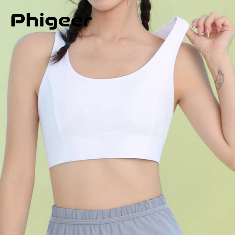 PHIGEER ผู้หญิง High Impact กี - Sports Bra Racerback บทวิจารณ์และราคา