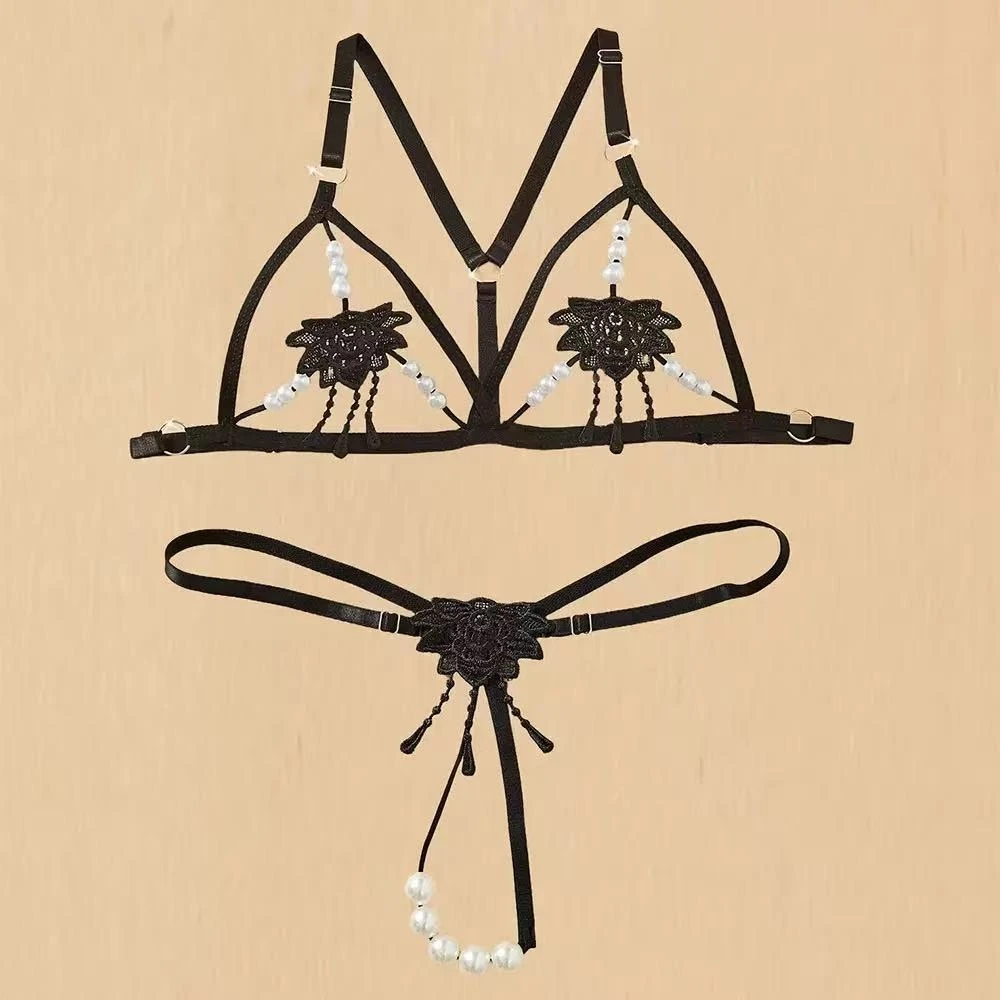 ชุดชั้นในเซ็กซี่สไตล์โลลิต้าสำ - Lace Bralette Set บทวิจารณ์และราคา