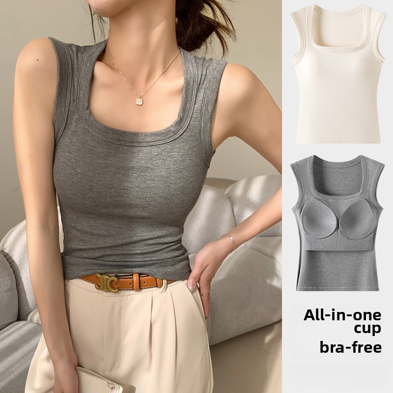 เสื้อกล้ามกีฬาบราในตัวไร้ตะเข็ - T Shirt Bra Seamless บทวิจารณ์และราคา